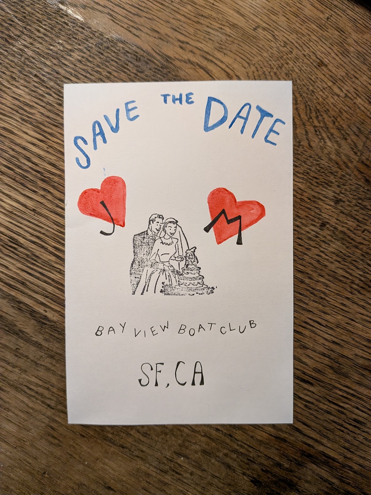 Save the Date card